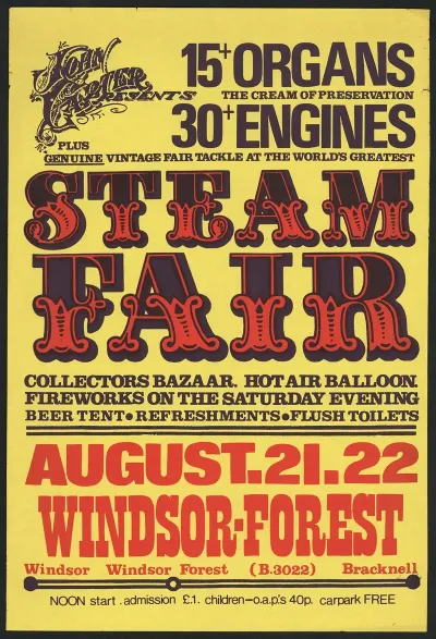 Steam Fair August 21 22 Windsor Forest