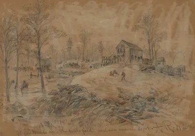 Steam Mill Nr The Battlefield Used As A Medical Depot