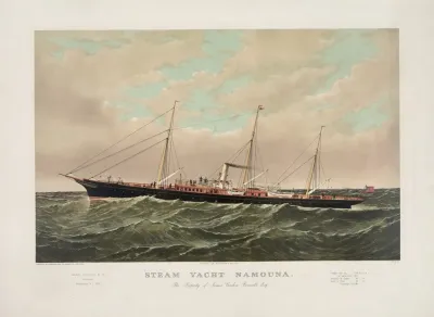 Steam Yacht Namouna The Property Of James Gordon Bennett Esq