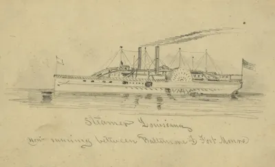 Steamer Louisiana Now Running Between Baltimore Fort Monroe