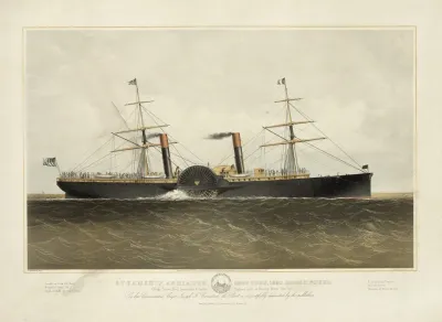 Steamship Adriatic 5888 Tons 1350 Horse Power
