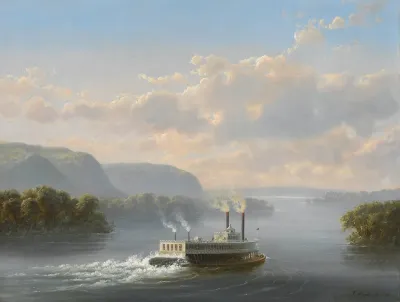 Steamwheeler On The Upper Mississippi