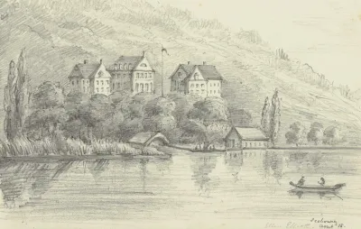 Steep Bank With Houses