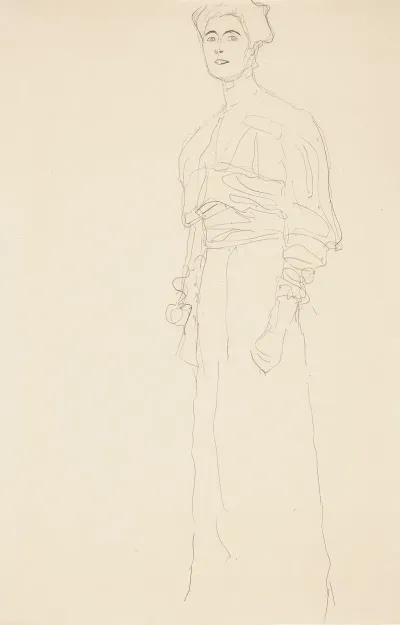 Stehend Nach Links Study For The Portrait Of Margaret Stonborough Wittgenstein