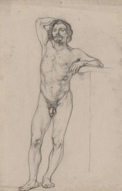 Stehender Mannlicher Akt 3