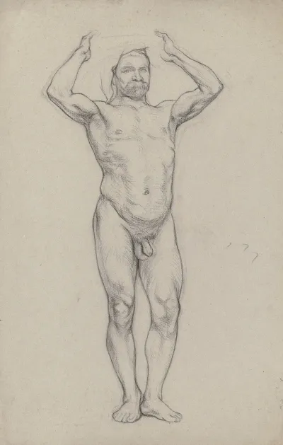 Stehender Mannlicher Akt 4