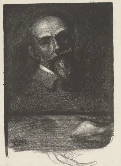 Steinlen De Face Tete Inclinee