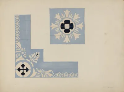 Stencil Of Ceiling Mariners Church