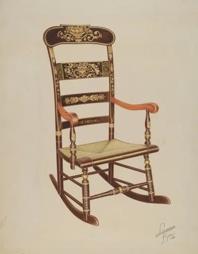 Stencilled Rocker