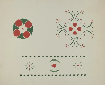 Stencilled Wall 11
