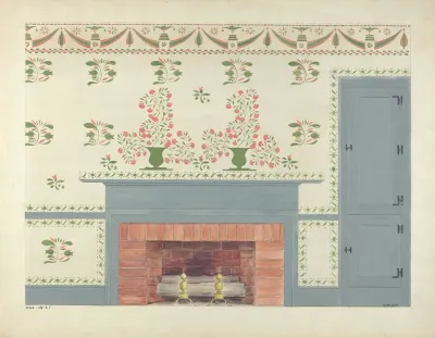 Stencilled Wall 12