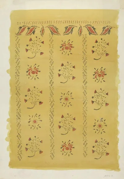 Stencilled Wall 2