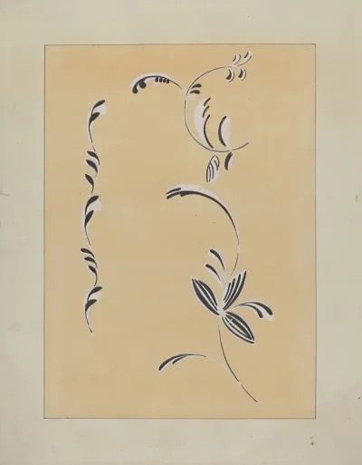 Stencilled Wall Decoration 2