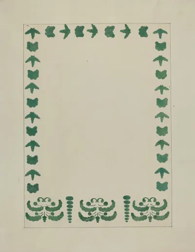 Stencilled Wall Decoration 3