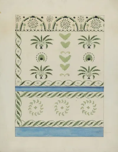 Stencilled Wall Decoration 4
