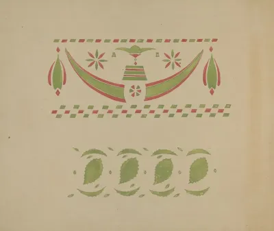 Stencilled Wall Decoration