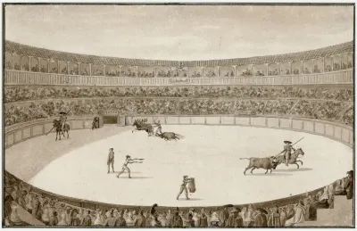 Stieregevecht In Een Arena