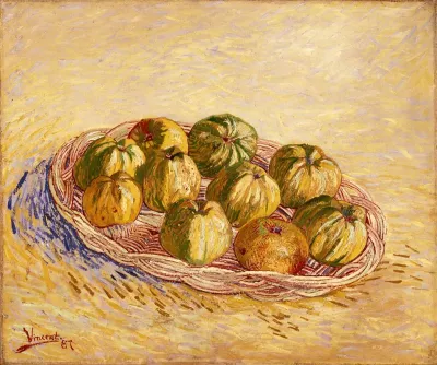 Still Life Basket Of Apples
