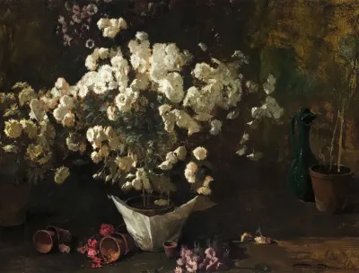 Still Life Of Chrysanthemums