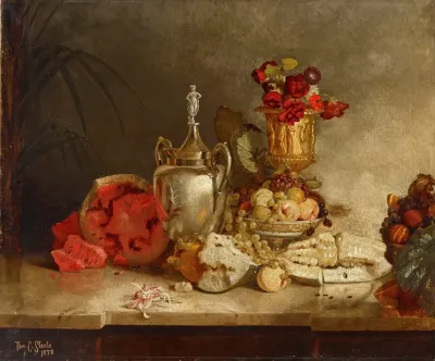 Still Life Of Fruit And Urn