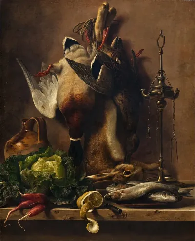 Still Life On A Kitchen Tabletop