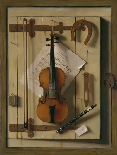 Still Life Violin And Music 2
