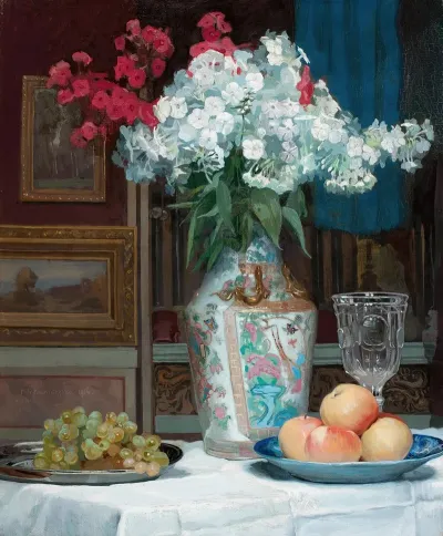 Still Life With A Bouquet Of Phlox