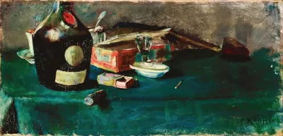 Still Life With A D O M Bottle