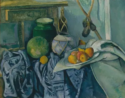 Still Life With A Ginger Jar And Eggplants