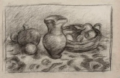 Still Life With A Jar And Fruit