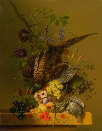 Still Life With A Pheasant And Fruit