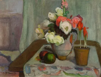 Still Life With A Vase Of Flowers 2