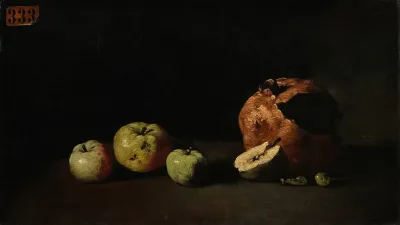 Still Life With Apples And A Pomegranate