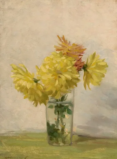 Still Life With Bouquet Of Yellow Flowers