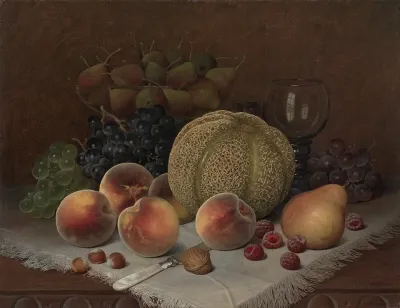 Still Life With Cantaloupe