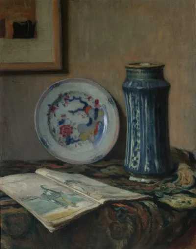 Still Life With Ceramics Still Life With A Blue Vase