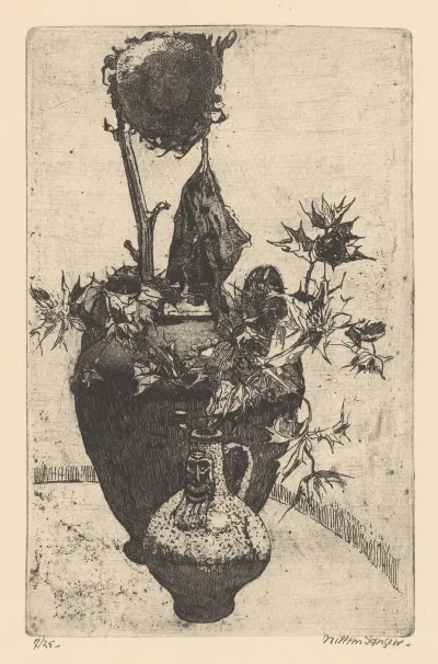 Still Life With Dry Sunflower