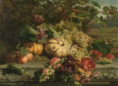 Still Life With Flowers And Fruit 12