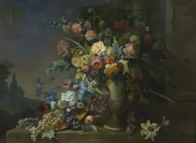 Still Life With Flowers And Fruit 18