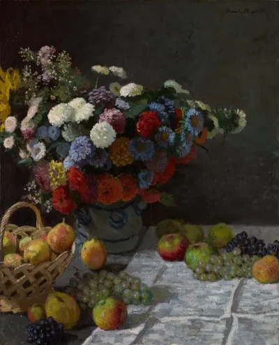Still Life With Flowers And Fruit 19