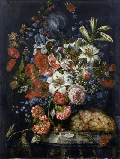 Still Life With Flowers And Fruit 4
