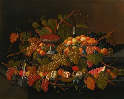 Still Life With Fruit And Champagne 3