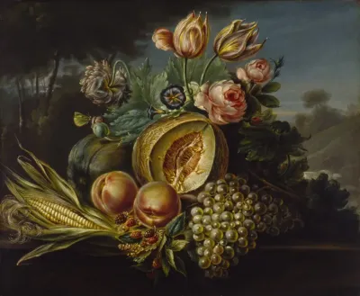Still Life With Fruit And Flowers 4