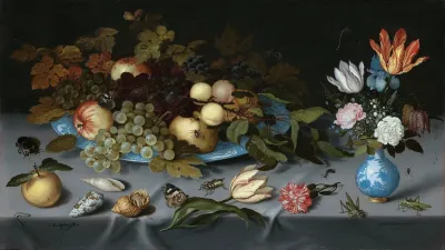 Still Life With Fruit And Flowers