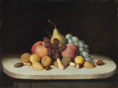 Still Life With Fruit And Nuts