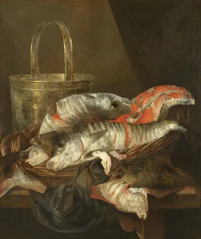Still Life With Haddocks And Plaice