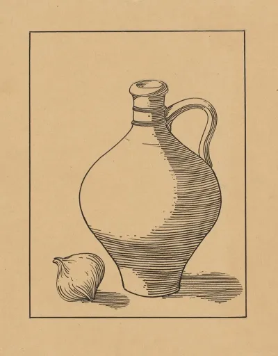 Still Life With Jug And Garlic