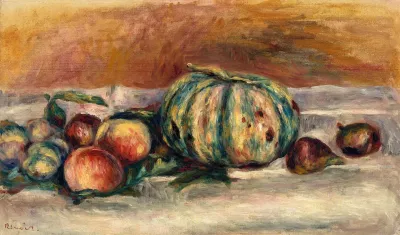Still Life With Melon Nature Morte Au Melon