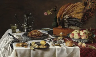 Still Life With Peacock Pie