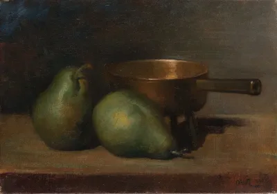 Still Life With Pears And Casserole